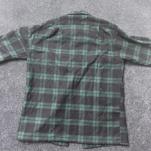 Vintage Pendleton Shirt Mens Medium Plaid Wool Button Up Made USA 90s - Picture 3 of 6